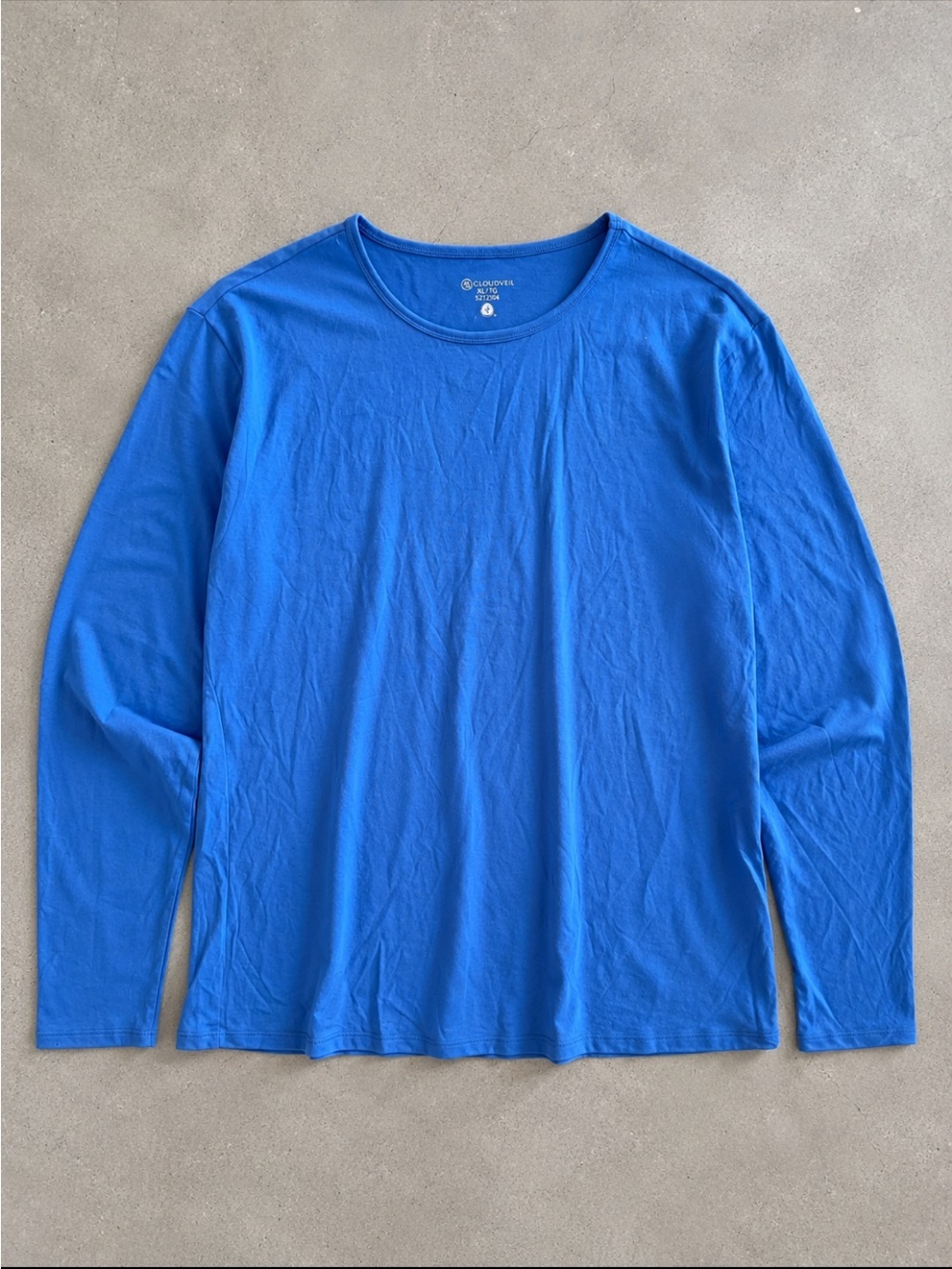 Cloudveil Base Layer Shirt Woman XL Blue Wool Blend Long Sleeve Performance